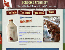 Tablet Screenshot of ocheeseecreamery.com